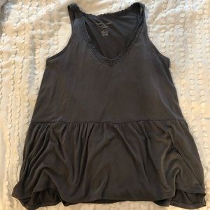 American Eagle sueded soft and sexy peplum top